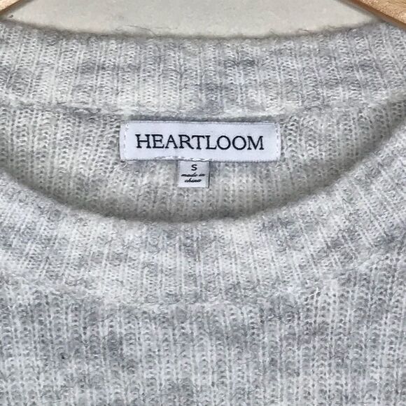 Heartloom Sz S Gray Knit Sweater - Picture 3 of 6